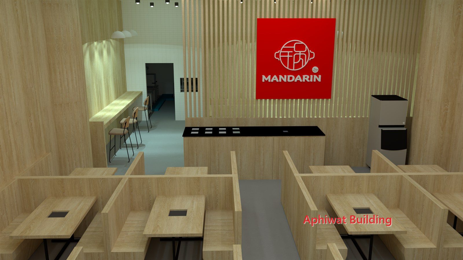 ภาพ 3D — ผังที่นั่งกลางร้าน