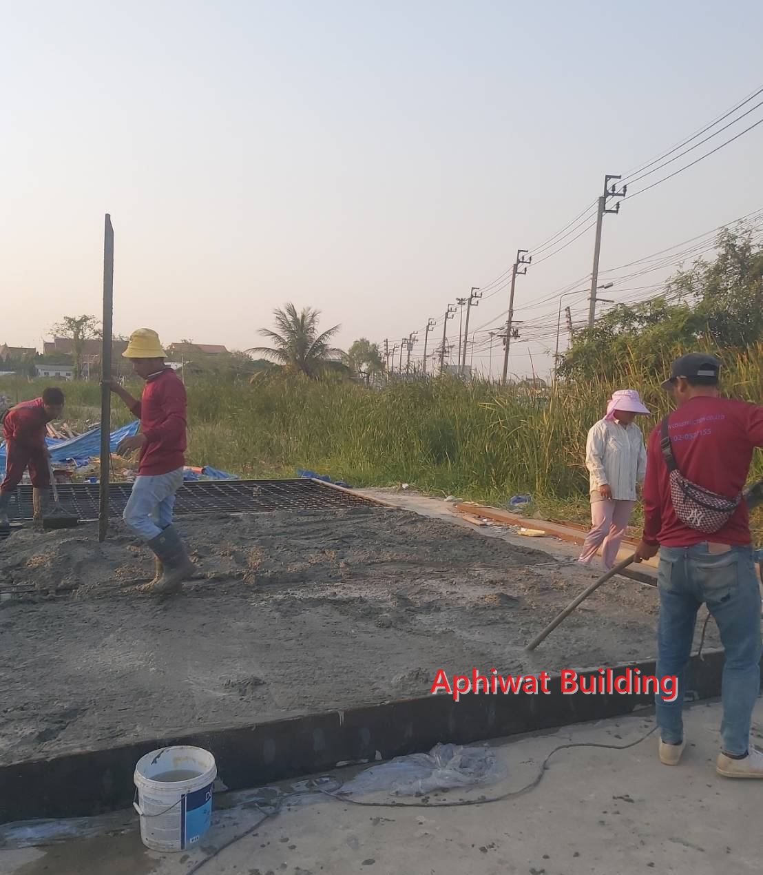 ฐานรากและพื้นคอนกรีต — ภาพหน้างาน 2