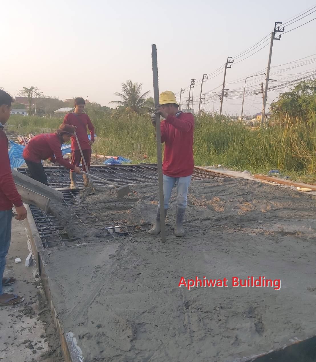 ฐานรากและพื้นคอนกรีต — ภาพหน้างาน 3