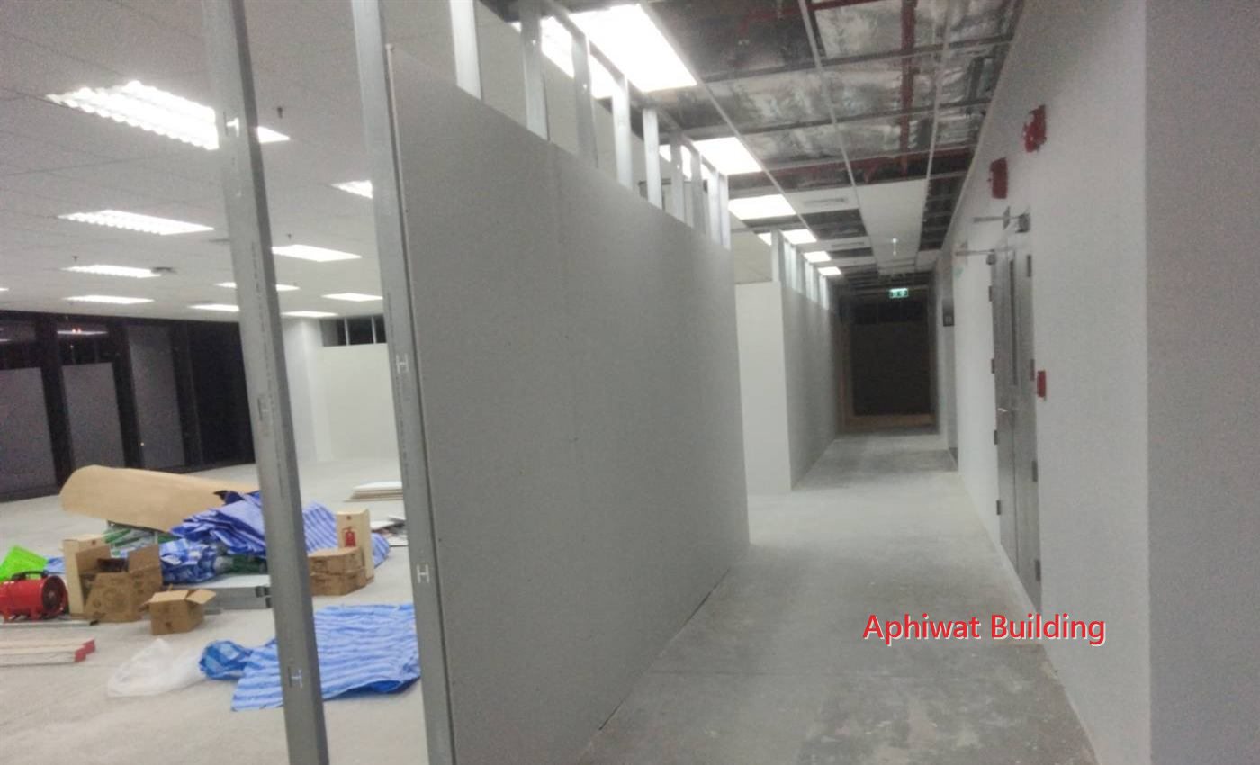 กั้นผนังเบายิปซัม — ภาพหน้างาน 3