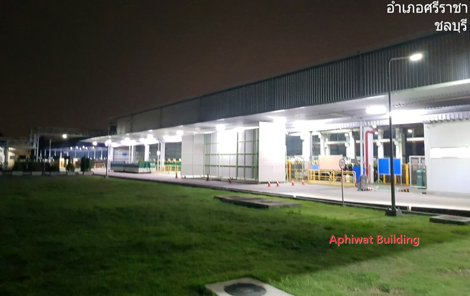 กำแพงกันเสียงโครงเหล็กบุสมาร์ทบอร์ด โรงงาน Aichi Forge นิคมฯ ปิ่นทอง
